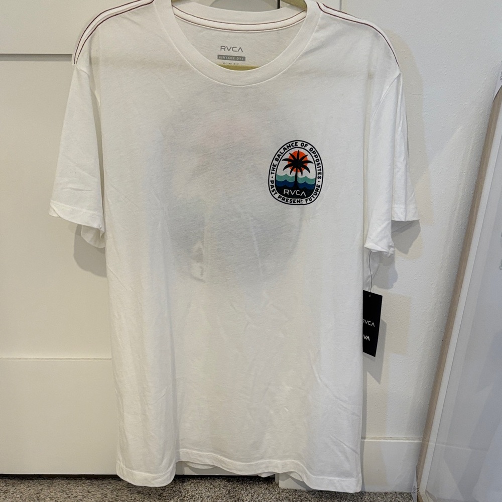 RVCA White Palm Graphic Tee